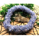 Fused Tanzanite Gemstone Chip Bracelet